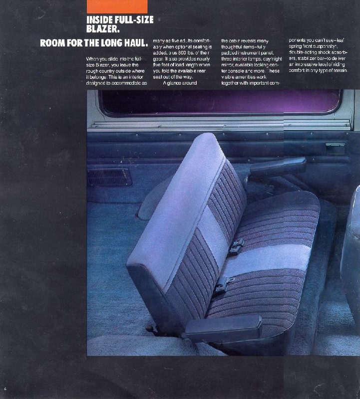 1985 Chevrolet Blazer Brochure Page 4